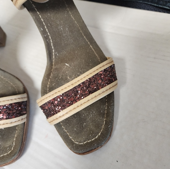 Miu Miu Green Canvas Ankle Strap Sandals Olive size 39 - Picture 16 of 16